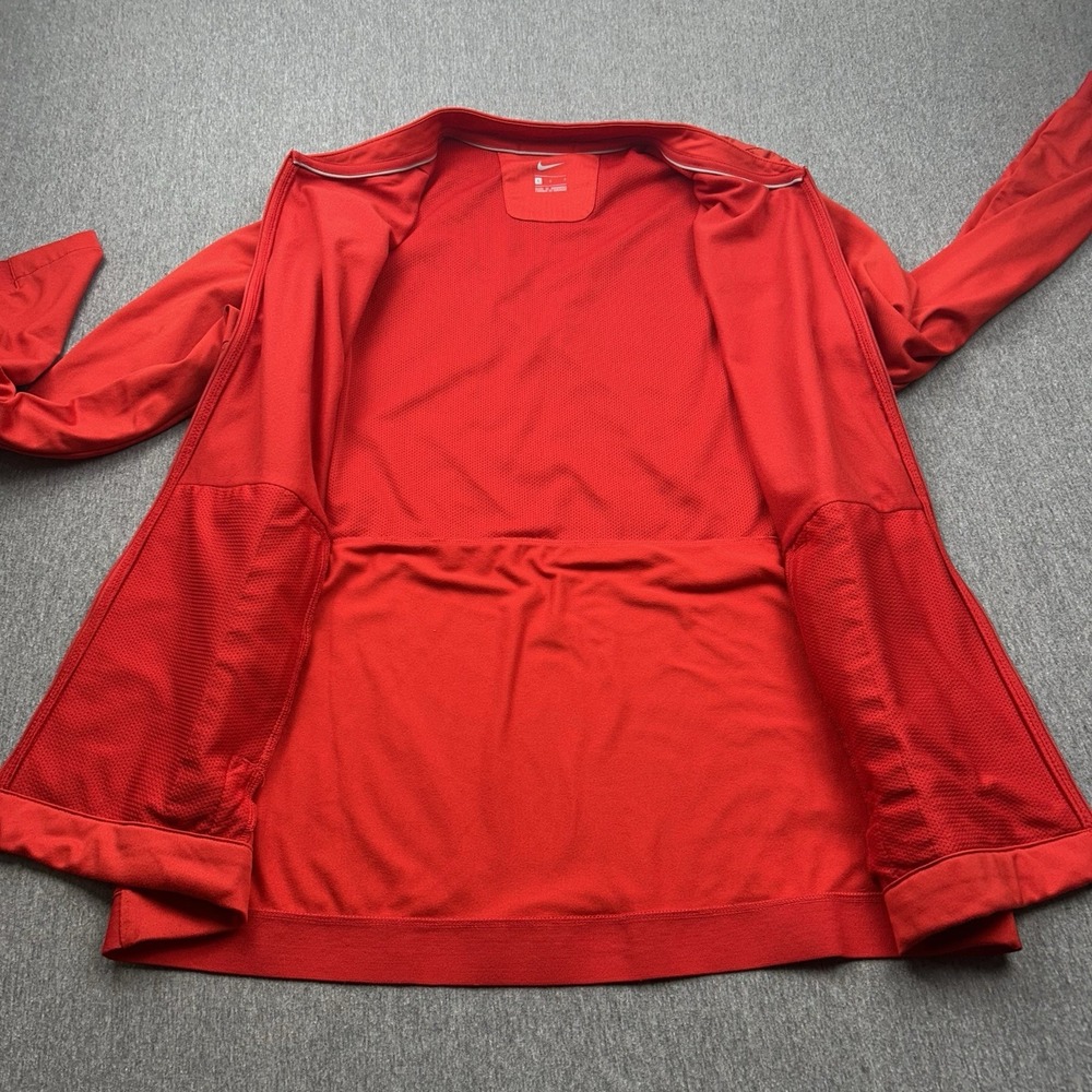 NIKE Ohio State Buckeyes Full Zip Jacket Mens Large‎ Red Windbreaker Block O - Picture 14 of 16